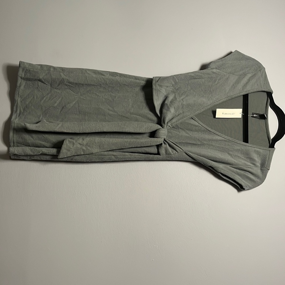Short sleeve fleece dress